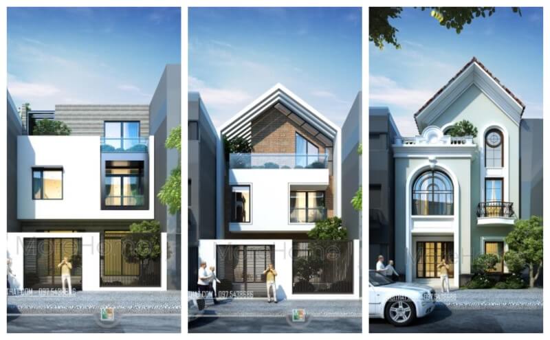 Thiết kế kiến trúc đẹp cho nhà phố, biệt thự 