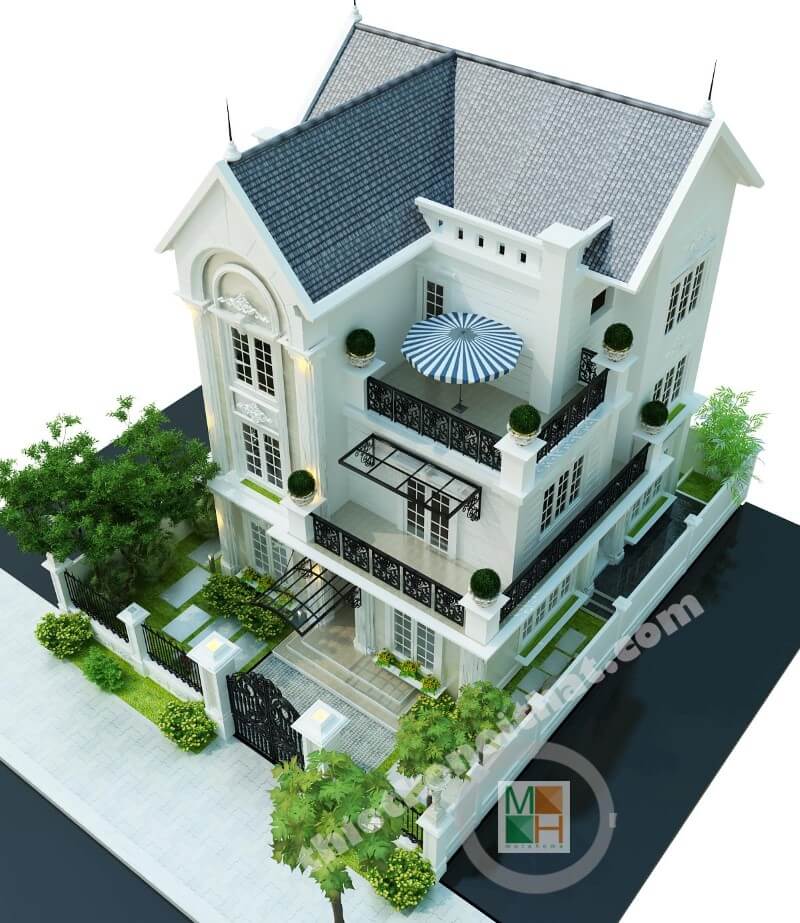 Thiết kế kiến trúc đẹp cho nhà phố, biệt thự 