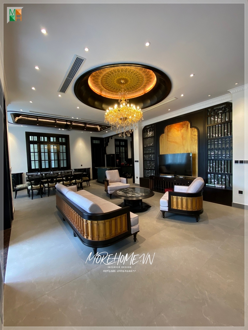 Đèn trần trang trí ấn tượng thu hút ánh nhìn nổi bật cả không gian